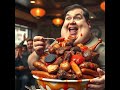 world’s fattest men take on a giant meat feast shorts eating eatingshow