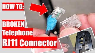 HOW TO: Fix Broken Telephone RJ11 Connector - Using a Crimping Tool