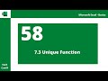 Unique Function in Excel | Unique Dynamic Array Function