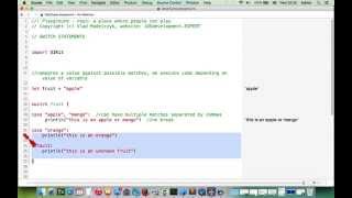 iOS Swift lesson 13 - Switch statement in Swift