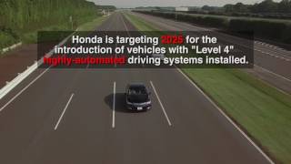 Honda Announces New Goal for Highly-Automated Driving Systems