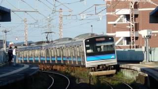 仙石線205系 苦竹駅到着 JR East Senseki Line 205 series EMU