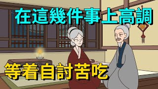 人到中年，如果你還在這幾件事上高調，等着自討苦吃吧【大道無形】#国学#为人处世#识人术#人际关系