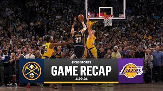 2024 NBA Playoffs: Murray hits GAME-WINNER as Lebron, Lakers are ELIMINATED | CBS Sports