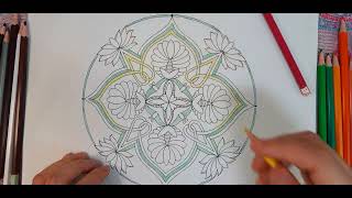 만다라 색칠연습 1 | Mandala Coloring |만다라컬러링