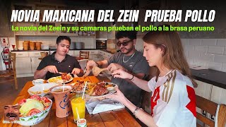 Novia Mexicana del Zeein prueban el pollo a la Brasa Peruano y quedo encantada