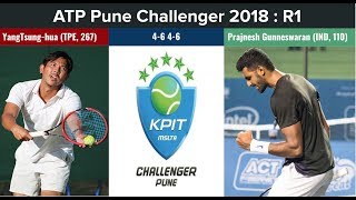Prajnesh Gunneswaran through to R2 of the KPIT Pune Challenger