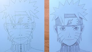 Menggambar Anime || Cara Menggambar Naruto Uzumaki Mudah Menggunakan Pensil || tahap demi tahap