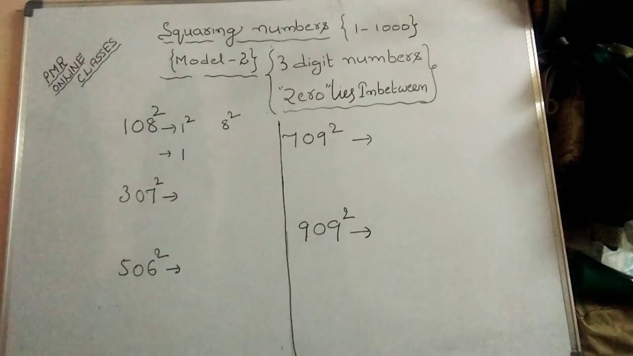 Squaring Numbers Youtube