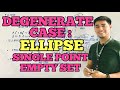 SOLVING DEGENERATE CASES OF AN ELLIPSE | SINGLE POINT | EMPTY SET | SHS  PRE CALCULUS|JUDD HERNANDEZ