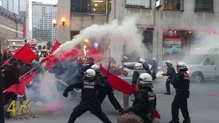 Montréal: Manif du 1er mai 2018 vire au vinaigre / May Day march turns sour 5-1-2018