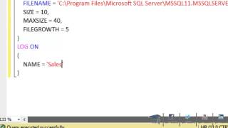 SQL Server - How to Create A Database using T-Sql (tr)