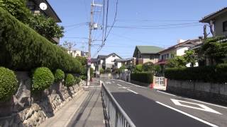 阪急千里山駅から関大の北グラウンド横まで歩き撮り(2013年)