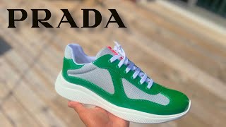 Prada America's Cup low-top sneakers Green (Review) + ON FOOT