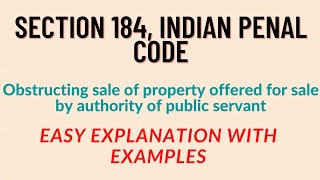 Section 184, IPC