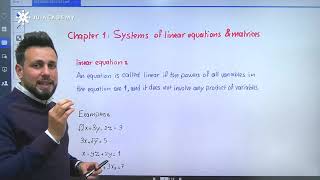 Linear Algebra - Introduction to linear systems