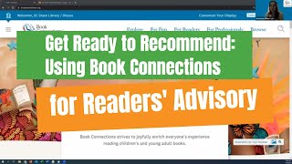 Discus | Get Ready to Recommend: Using Book Connections for Readers' Advisory