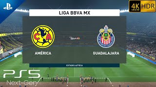 PS5 - FIFA 22 Next Gen Club America VS Chivas de Guadalajara GAMEPLAY (UHD 4K HDR 60fps) Liga MX
