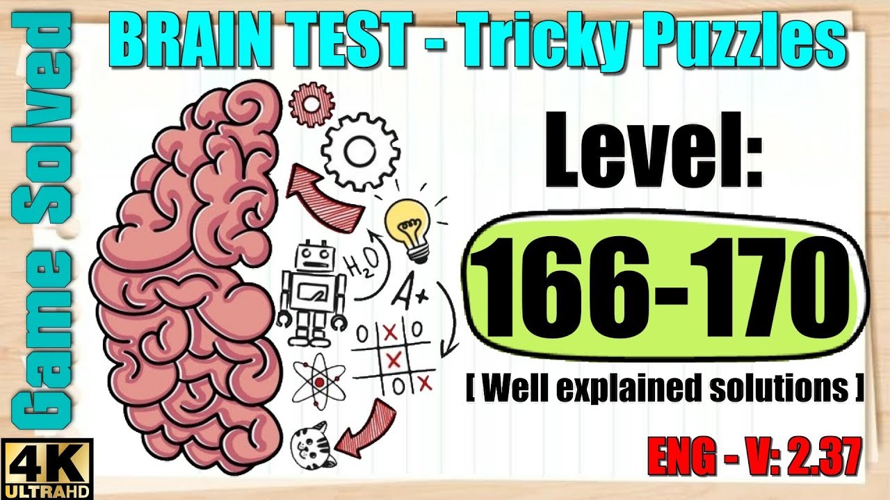 BRAIN TEST: Tricky Puzzles || Levels 166, 167, 168, 169, 170 [New ...