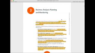 BABOK Study Group Clip - Business Analysis Planning and Monitoring