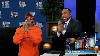 Spike Lee & Stephen A. Smith after the Knicks leave Draft Night with no one: "Lord have mercy.."