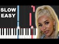 Doja Cat - Say So (SLOW EASY PIANO TUTORIAL)