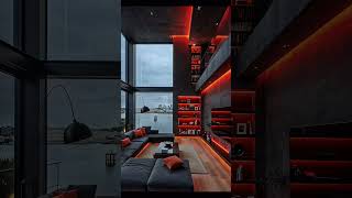 Casa Moderna Vermelho e Preto #arquitectura #designer #arquitetura #decoration #decoração #luxury