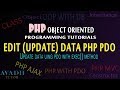 edit records using php pdo | update query with php pdo | change data using php mysql pdo | avadh