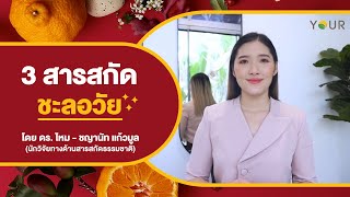 [YOUR Nutrition - สารอาหารสุขภาพ] 3 สารสกัดชะลอวัย