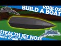 Jet Nose for Stealth Fighter Jet! How to Make in Roblox Build a Boat for F-22 / SU-57 / F-35 / J-20