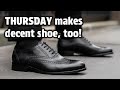 Thursday Aviator Wingtip Dress Shoe Unboxing / A Blake Stitched Brogue for Good Value!