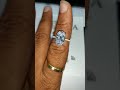 7.75ct elongated oval cut diamond solitaire engagement ring in 10k white gold for erin ahearn