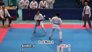 2014 ESKA - Senior Ladies Team Kumite Final