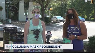 Columbia reacts to mandatory face masks