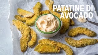 Patatine di avocado al forno con maionese alla paprika