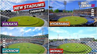 5 New stadiums in Real cricket 22 review || Kolkata,hyderabad,lucknow 💥 || #rc22 #realcricket22