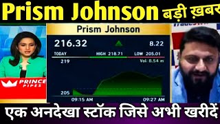 🔴Prism Johnson Share Latest News 🔴 Prism Johnson Share Today Update, Market and Fundamental Analysis