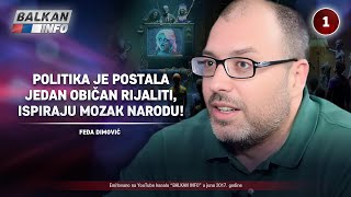 INTERVJU: Feđa Dimović - Politika je postala veliki rijaliti, ispiraju mozak narodu! (12.6.2017)