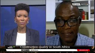 Construction quality in South Africa | Dr Alvin Masarira weighs in