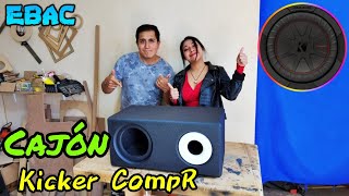 Mi novia me Ayuda a Fabricar Cajón con Port de MDF Para Subwoofer Kicker CompR De 8\