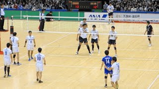 石川祐希 関田誠大 中央大学vs兵庫デルフィーノ 2セット目 天皇杯2015男子バレーボール Japan volleyball