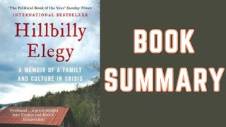 Hillbilly Elegy Audiobook - Book Summary | J.D. Vance | Insights into Rural America's Struggles