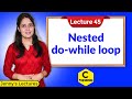 C_45 Nested do while loop in C | C Programming Tutorials