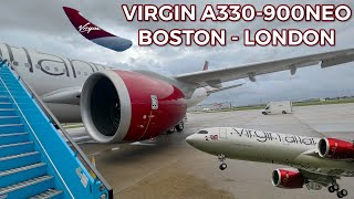 SPECIAL FLIGHT | Virgin Atlantic brand new A330-900neo Economy Delight | Boston to London Heathrow