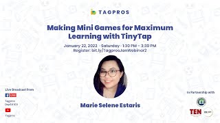Making Mini Games for Maximum Learning with TinyTap with Marie Selene Estaris