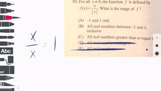 Question 50 PreCalculus CLEP study guide 2018