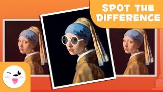 Spot the different painting - Visual attention for kids - International Museum Day