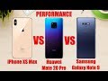 Huawei Mate 20 Pro vs Samsung Galaxy Note 9 vs iPhone XS Max Performance Comparison