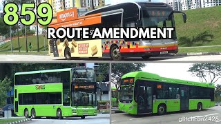 [TTS] Service 859 Route Amendment | MAN A95s Ride