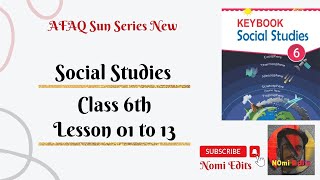 AFAQ Social Studies Class 6 Sun Series New